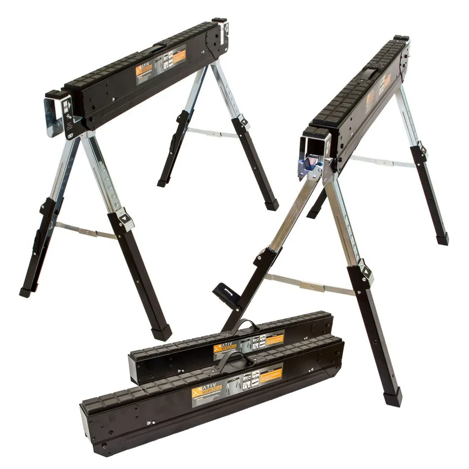 lemodo-arbeitsbock-h-henverstellbar-klappbar-2er-set-580-kg image 1