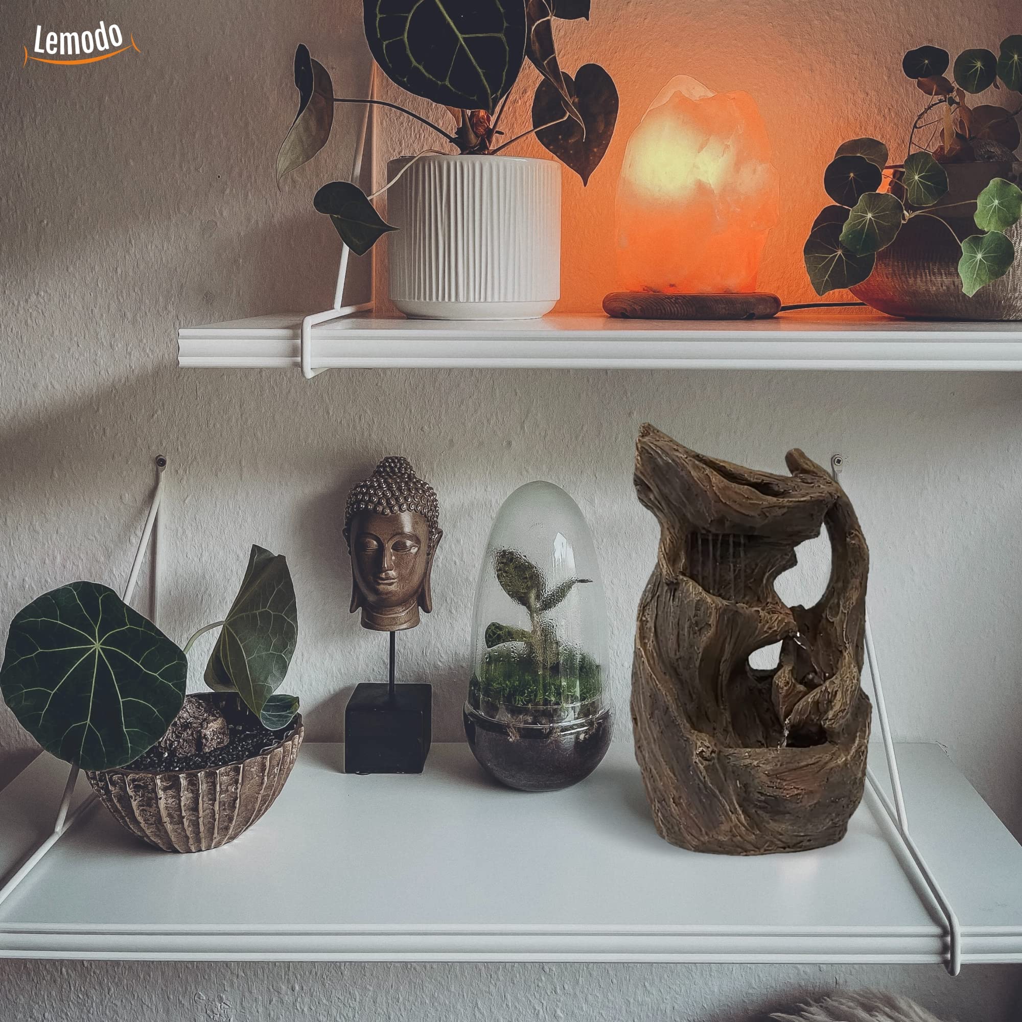 lemodo-nativ-zimmerbrunnen-holz-optik-led-tischbrunnen-kaskade image 5