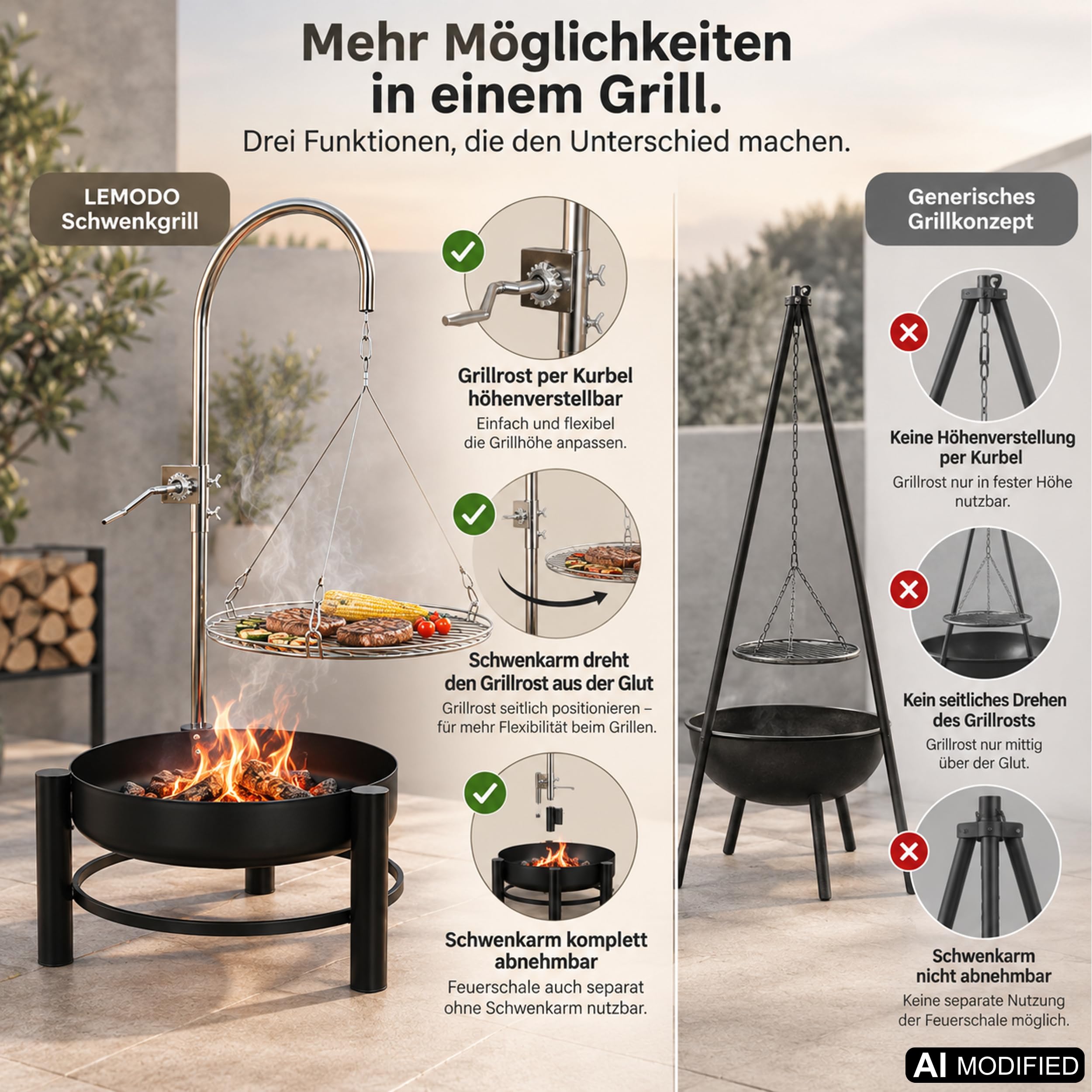 lemodo-schwenkgrill-holzkohlegrill-55-cm-h-henverstellbar image 7
