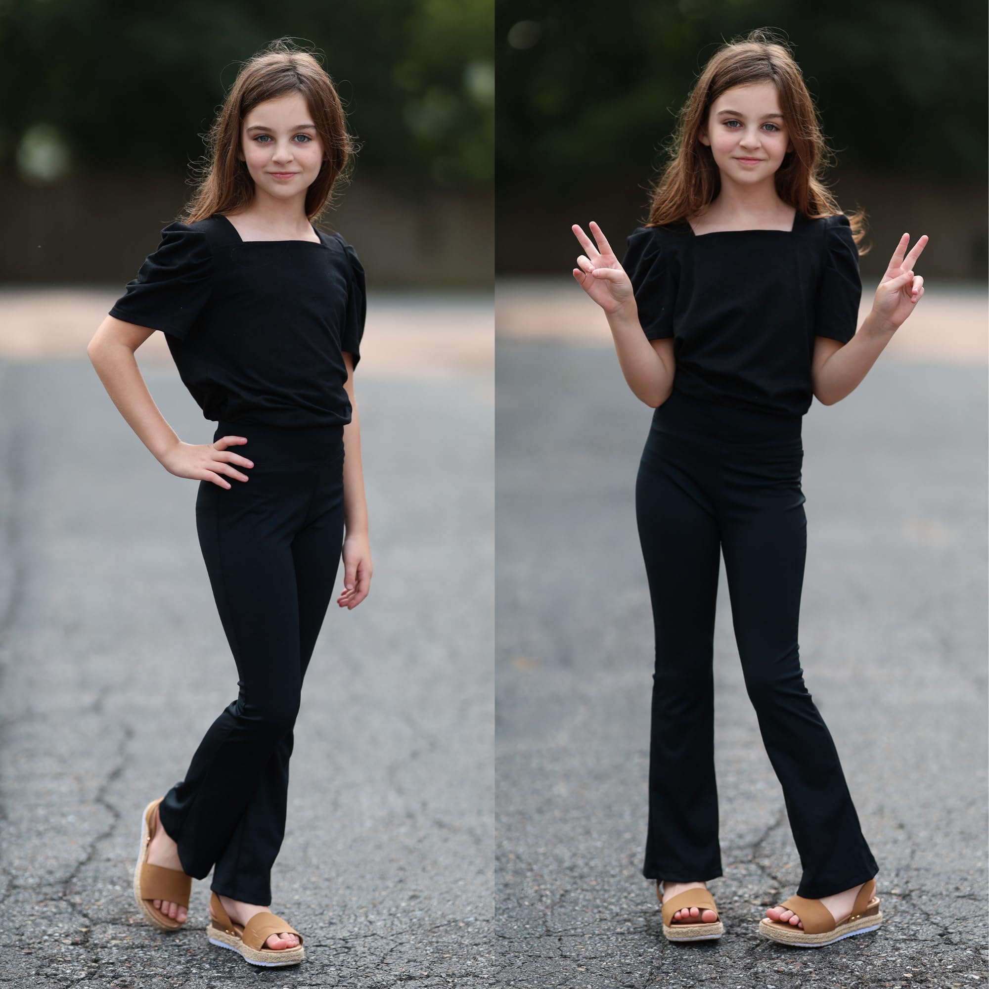 big-elephant-m-dchen-schlagleggings-bootcut-mit-hohem-bund image 2